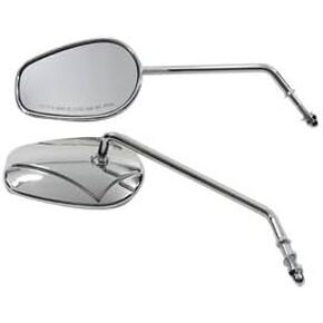 V-Twin Manufacturing Teardrop Long Stem Mirror Set 34-0392