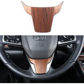 for CRV Peach Wood Grain Steering Wheel Cover Sticker Trims for Honda CR- V for 5th Interior Decaration Mouldings 2022 2021 2020 2019 2018 2017 Not for LX (1)