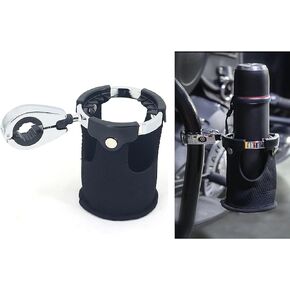 Motorcycle Cup Holder, 22MM 25MM 32MM Caliber Handlebar Universal Water Bottle Drink Cup Basket Holders with 360°Swivel Ball for Harley/Car/Bike/Kayak/ATV/UTV/Boat/Canoe/Scooter/Walker
