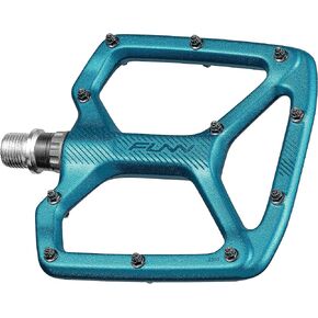 Funn Python Flat Bike Pedals - Wide Platform Bicycle Pedals for BMX/MTB Mountain Bike, 9/16-inch CrMo Axle