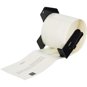 Brother Genuine DK-12343PK Die-Cut Name Badge Paper Labels, 2.3 in x 3.4 in (60 mm x 86 mm) Adhesive Name Badge White Paper Labels, 260 Labels per Roll, (3) Rolls per Box
