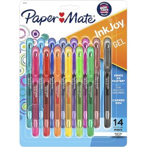 Paper Mate InkJoy Gel Pens, Medium Point (0.7mm), Assorted Colors, Capped, 20 Count
