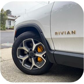 Premium Wheel Center Hubcap for Rivian R1T & R1S 21 inch Rims - Cover The Aero Rim Hole of Rivian 21 inch Rims, Easy Installation Using OEM Design with Resistant Material, (4 Pieces, Black)