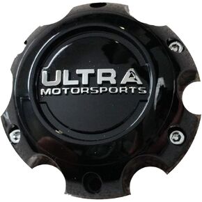 Ultra Motorsports 6 Lug Gloss Black Wheel Center Cap (Qty 1) Pn: 89-9765BK