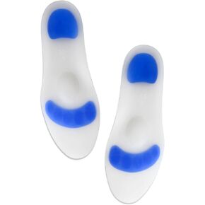 Silicone Insoles Metatarsal Pads Plantar Fasciitis Insoles Arch Support Foot Pads Shoe Insoles The Comfort Pad for Feet (XL 43-44)