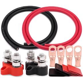 مجموعة نقل عمود القفز للبطارية، كابل قياس UL1015 AWG من النحاس الخالي من الأكسجين OFC، وعروات سلكية ومحطات توزيع كتلة الوصلات 5/16 بوصة in Kuwait