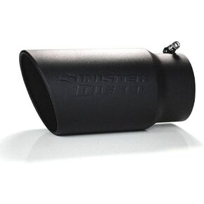 Sinister Diesel Black Ceramic Coated Stainless Steel Exhaust Tip - 5" Inlet, 6" Outlet – Easy Install