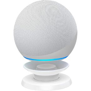 حامل طاولة عالمي من HomeMount Echo Dot 4 والجيل الخامس - حامل مكتبي جديد تمامًا من الجيل 4/5، وملحقات حامل حامل Echo Dot4/5 (أبيض) in Kuwait