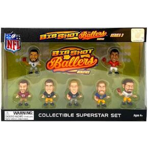 Party Animal NFL TeenyMates 2022 Mini Big Shot Baller Gift Set Series 3 Superstar Collector Gift Box Set