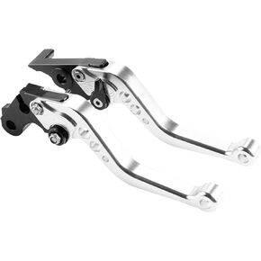 CNC Short Brake Clutch Levers Compatible Honda GROM MSX125 2014-2019 CBR250R 2011-2013 CBR300R/CB300F/FA 2014-2019 CB400F/CB400R 2013-2015 CBR500R/CB500F/X 2013-2019 Monkey 125 2018-2019,Black