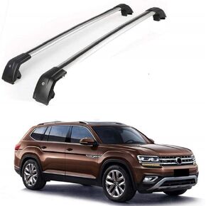 MotorFansClub Roof Rack Cross Bars Fit for Volkswagen VW Atlas 2018 2019 2020 2021 Luggage Rack Top Cargo Rack Aluminum
