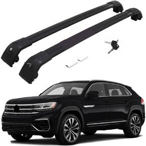 US Roof Racks bar for VW Volkswagen Atlas Cross Sport 2020 2021 2022 2023 2024 Roof Rack Cross Bars roof RailLuggage Cargo Carrier Lockable Accessories