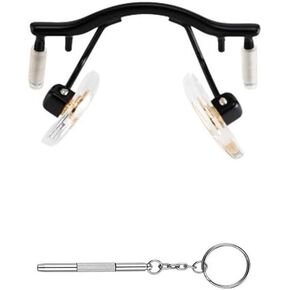 Rimless Glasses Accessories Nose Bridge Eyeglass Nose Pads Nose Piece Screw and Screwdriver for Glass Reading Glasses(Black)