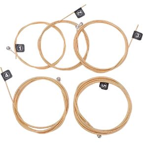 5 Strings/Set Bass Strings, Electric Guitar Strings Bass Guitar Strings 5 String Bass Strings Set Musical Instrument Accessories Electric Acoustic Bass Guitar Strings with Small Ball Ends String