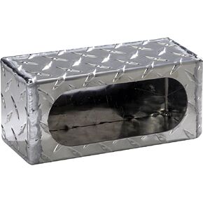 Buyers Products LB383ALDT Single Oval Light Box, Diamond Tread Aluminum 3" x 8" x 3"