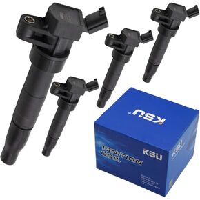 Pack of 4 Ignition Coils pack Compatible with Hyundai Santa Fe Sonata Genesus coupe Tucson Kia Forte Forte5 Koup Rondo Sorento Sportage Optima 273002G000 27300-3F100