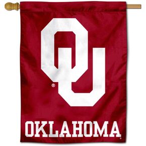Oklahoma Sooners OU House Flag 30 (w) x 40 (h) Inches