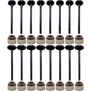 8X Intake 8X Air-out Engine Valves MR994497 Replacement for 2004-2012 Mitsubishi Lancer 2.4L SOHC 16v 4G69 EM4413 IM4412 MR994498