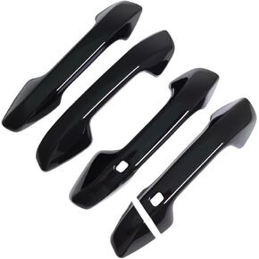 Glossy Black Exterior Door Handle Cover Trim for Kia Forte Accessories 2019 2020 2021 2022 2023 (for Left Hand Drive)