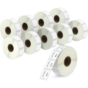 BETCKEY - Compatible DYMO 30333 (1/2" x 1") Extra Small 2-Up Labels - Compatible with DYMO Labelwriter 450, 4XL & Zebra Desktop Printers [2 Rolls/2000 Labels] in Kuwait