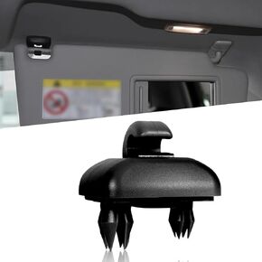 1 PC Car Sun Visor Fixing Buckle, Sun Visor Base Vanity Mirror Hook Clips, Sun Visor Hook Durable Nylon Clip for Audi A1 A3 A4 A6 A7 A8 Q3 Q5 Interior Accessories (Gray)
