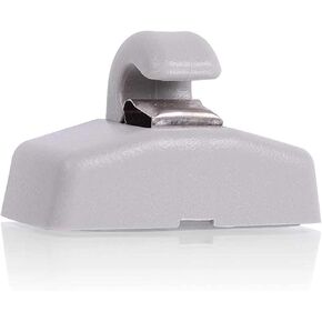 runmade Beige Sun Visor Hook Clip Bracket Hanger Compatible with VW Golf GTI Jetta Mk4 Passat B5 B6 Touran Polo Seat