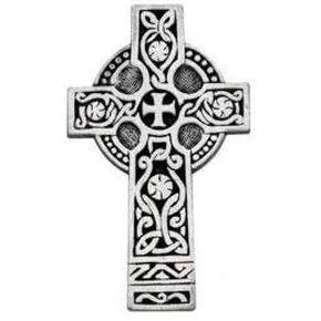 Pewter CELTIC CROSS - VISOR CLIP Motorist IRISH - Ireland Prayer For Car - Automobile - GREAT GIFT - Never Drive Faster Than Your GUARDIAN ANGEL Can Fly