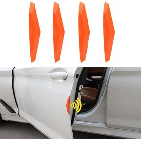 TOMALL Car Door Anti-Collision Sticker Car Side Door Edge Corner Guard Protector 4pcs Car Door Side Shock Absorbing Protection Stickers Universal Exterior Decorative Trim Black