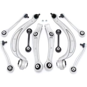 Front Lower Upper Control Arm Compatible With 2011 Audi A4/Quattro A5/Quattro Q5 S4