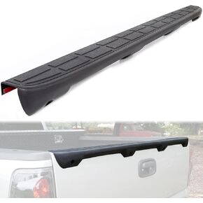 غطاء غطاء سبويلر للباب الخلفي من ECOTRIC متوافق مع 1999-2007 Chevy Silverado GMC Sierra بديل لـ #15932249 #1909101 واقي علوي مقولب أسود مزخرف in Saudi Arabia