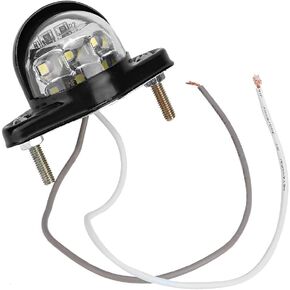 ضوء ترخيص لوحة xuuyuu، 12 فولت/36 مللي أمبير حديد معدني 6 مصابيح LED عاكس ضوء لوحة أرقام لشاحنة مقطورة الدراجات النارية، أسود in Kuwait