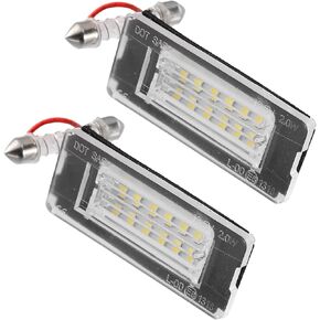 X AUTOHAUX 2pcs LED License Plate Light Car Number Lamp Replacement White Light for Mini Cooper 2007-2015