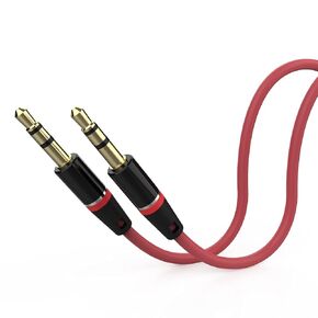 3.5mm Audio Cable 4FT, AUX Cord Male to Male Auxiliary Cable Cord Compatible for Headphones, Car Stereos, Smartphone, Laptop, Speaker and More