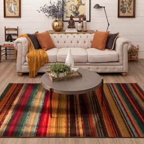 Mohawk Home Avenue Stripe Area Rug (2' x 8')