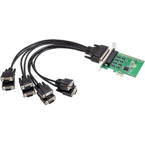 I/O Crest RS-232 DB9 Series 8x Serial (8S) 8 Port PCI-Express 2.0 x1 Card XR17V358 Chipset 16C550 UART