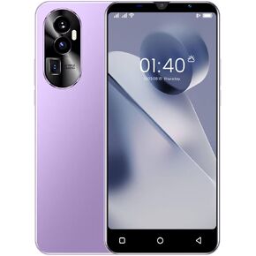 Reno10 Cheap Smartphone， 5.0'' Android 9.0, 16GB ROM(Extendable to 128GB,Dual SIM Dual Camera, WiFi,Bluetooth,GPS Basic Mobile Phones (Reno10-Purple)
