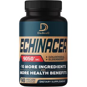 كبسولات إشنسا 11 في 1 تصل إلى 20: 1 مستخلص 9050 مجم - كمية كافية لمدة 3 أشهر - مع خاتم الذهب، البلسان، كامو كامو، الزنجبيل، الزعتر والمزيد - دعم صحة الجسم والجهاز المناعي - 90 كبسولة نباتية - غير معدلة وراثيًا in Kuwait