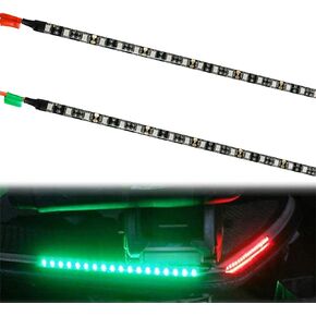 Navigation Boat Lights, LED Boat Bow Lights for Marine Pontoon Kayak Yacht, 12V Power Light Strip Kit - Red and Green