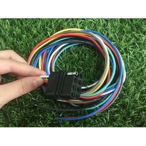 8 pin Trailer Connector,8 Way Trailer Connector Plug 36inch for LED Brake Tailgate Light Bars,Hitch Light Trailer Wiring Harness Extension Connector for Car Truck Boat(8 Way Square Plug)