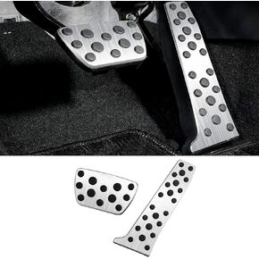 Jaronx No Drill Pedal Covers Compatible with Toyota RAV4/Avalon/Camry/High Lander 2020-2022,ES/LS/UX 2020-2022, Aluminum Alloy Anti-Slip Gas Pedal Cover and Break Pedal Pad Accelerator Pedal Covers