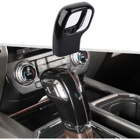 Jimen Compatible with Ford F150 2015-2020, Gear Shift Knob Cover Interior Trim Accessories (Black)