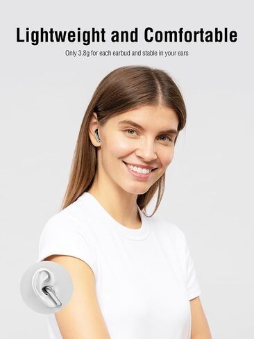 Wireless Earbuds, Bluetooth 5.3 Headphones 40H Playtime with 4 ENC Noise-Cancelling Mic, LED Digital Display Charging Case, Deep Bass IPX7 Waterproof Earphones Stereo Headset for Android iOS Black in Saudi Arabia