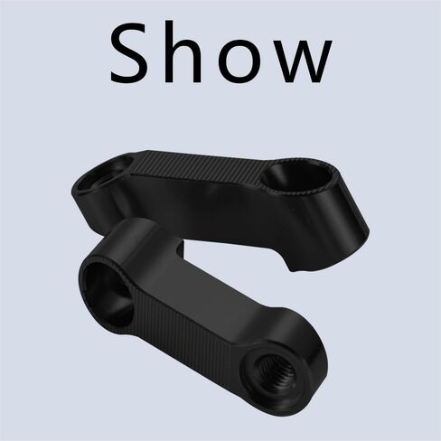 2PCS Motorcycle Mirror Extenders, Motorcycle Rearview Mirror Adapter, Aluminum Alloy Motorcycle Mirror Mount Riser Extender Universal Fits for M10 or M8 Mounting Apertures Motorcycles in Saudi Arabia