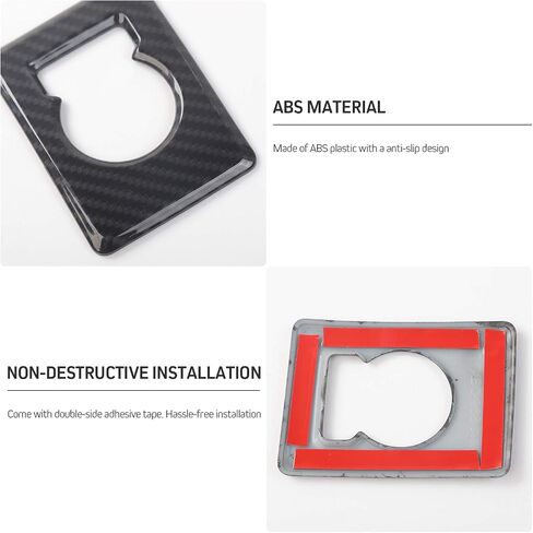 Voodonala for F150 4WD Four-Wheel Drive Ddecoration Trim for Ford F150 2015 up(Carbon Fiber Grain) in Kuwait
