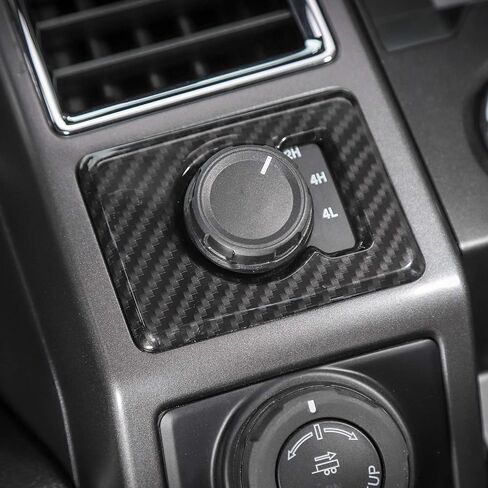 Voodonala for F150 4WD Four-Wheel Drive Ddecoration Trim for Ford F150 2015 up(Carbon Fiber Grain) in Kuwait