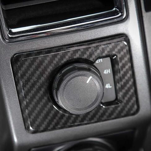 Voodonala for F150 4WD Four-Wheel Drive Ddecoration Trim for Ford F150 2015 up(Carbon Fiber Grain) in Kuwait