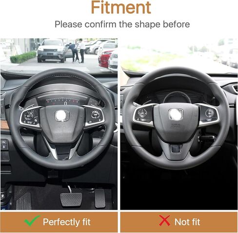 for CRV Peach Wood Grain Steering Wheel Cover Sticker Trims for Honda CR- V for 5th Interior Decaration Mouldings 2022 2021 2020 2019 2018 2017 Not for LX (1) in Saudi Arabia