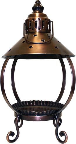 A Cheerful Giver Metal Candle Lantern - 13.5" Tall Black Star Lantern Fits Keepers of the Light Baby, Mama, Papa Candles - Rustic Candle Accessories in Saudi Arabia