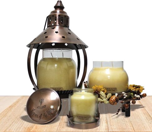 A Cheerful Giver Metal Candle Lantern - 13.5" Tall Black Star Lantern Fits Keepers of the Light Baby, Mama, Papa Candles - Rustic Candle Accessories in Saudi Arabia