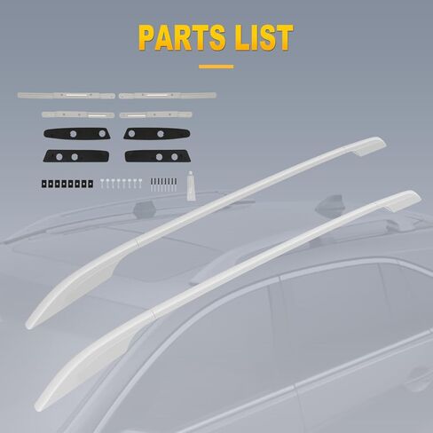 قضبان جانبية لرف السقف من OCPTY تناسب Nissan Rogue 2014 2015 2016 2017 2018 2019، لنيسان X-Trail 2014 2015 2016 2017 قضبان البضائع لحقيبة حمل البضائع الأمتعة كاياك كانو دراجة على الجليد لوح التزلج in Saudi Arabia